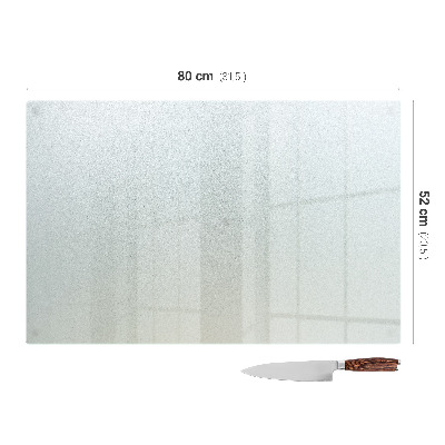 Edzett üveg vágódeszka Téglalap alakú félig átlátszó