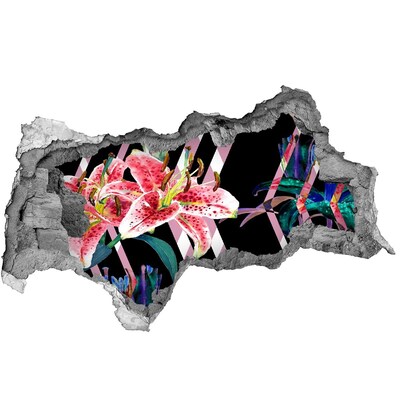 Fali matrica lyuk a falban Viráglyuk a falban