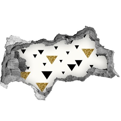 Fali matrica lyuk a falban Modern dizájn háromszögekkel