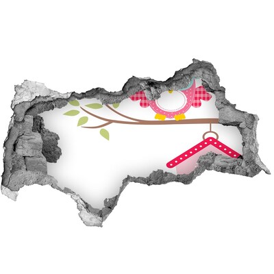 Fali matrica lyuk a falban Baglyok egy ágon