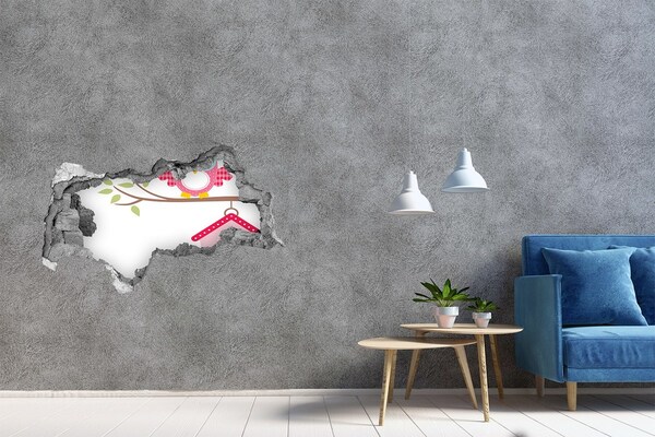 Fali matrica lyuk a falban Baglyok egy ágon