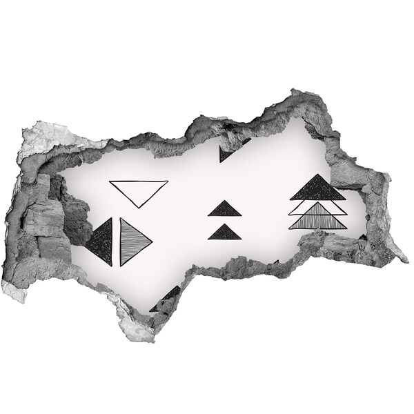 Fali matrica lyuk a falban Geometrikus minták a falon