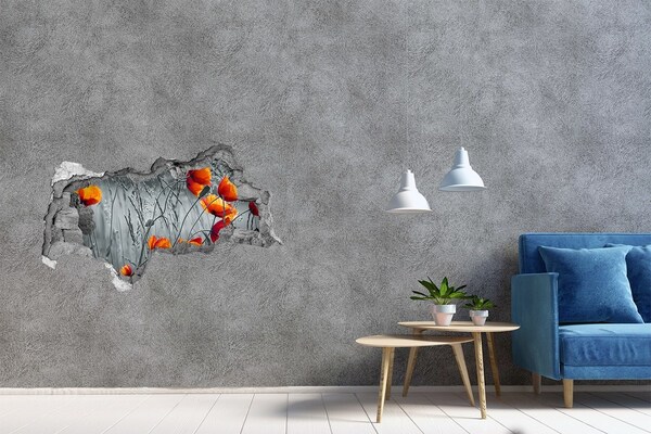 Fali matrica lyuk a falban Virágok betonban