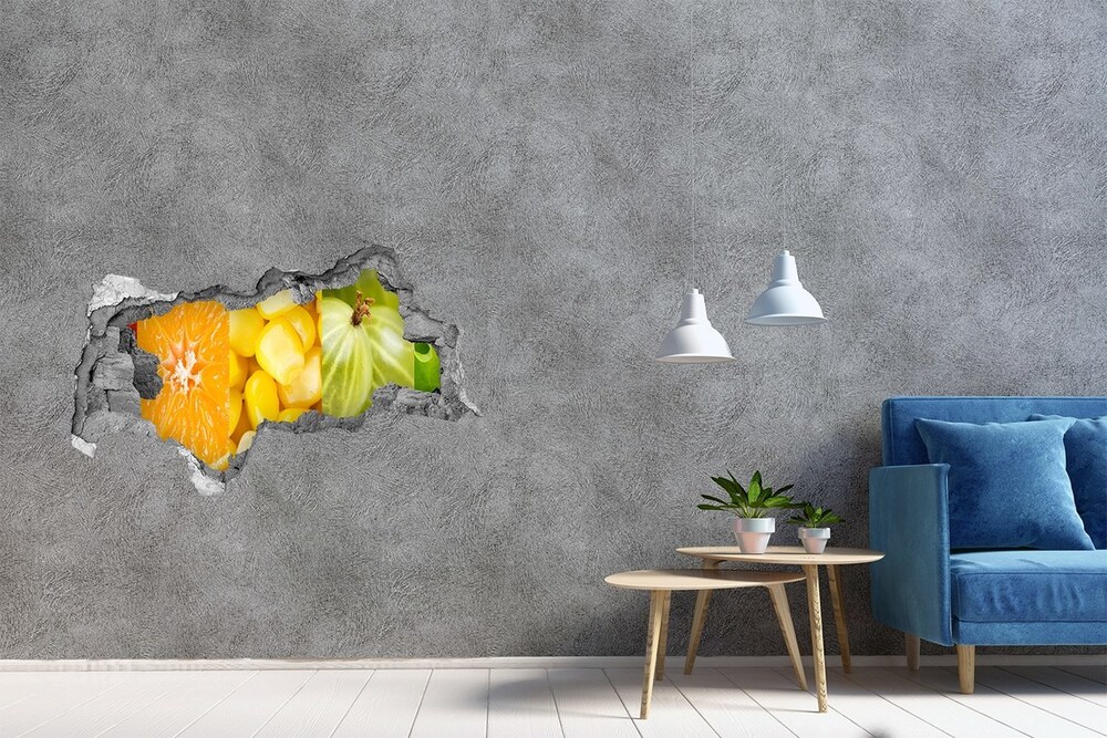 Fali matrica lyuk a falban Gyümölcsök és zöldségek