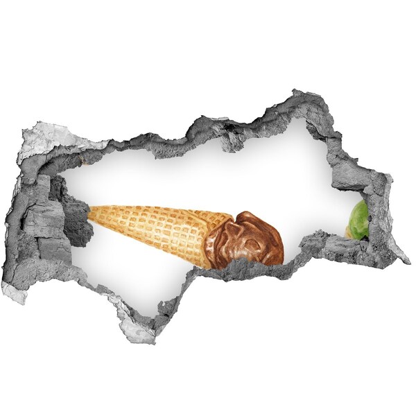 Fali matrica lyuk a falban Lyuk a falban jég