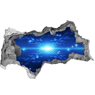 Fali matrica lyuk a falban Digitális tér a fal mögött