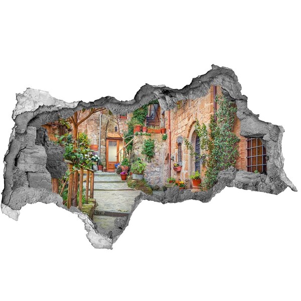 Fali matrica lyuk a falban Egy bájos város Toszkánában