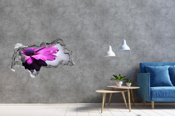 Fali matrica lyuk a falban Virágos oázis a fal mögött