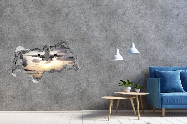 Fali matrica lyuk a falban Repülés a lenyugvó napba