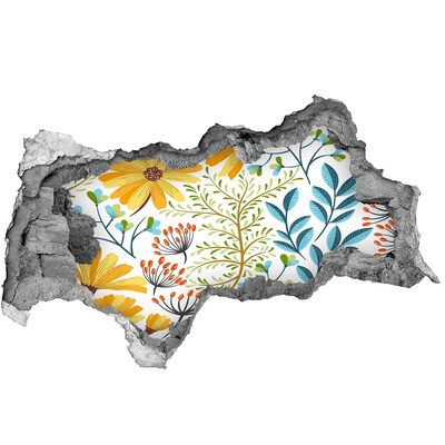 Fali matrica lyuk a falban Virágparadicsom a fal mögött