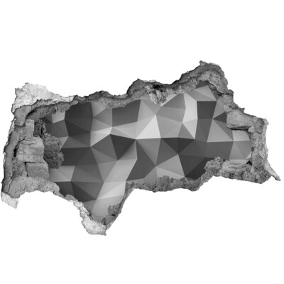 Fali matrica lyuk a falban Geometrikus lyuk a falban