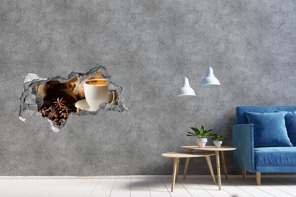 Fali matrica lyuk a falban Kávé és friss kenyér