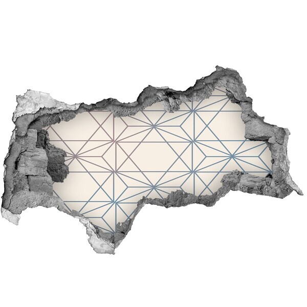 Fali matrica lyuk a falban Geometriai háttér