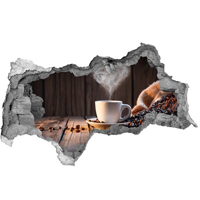 Fali matrica lyuk a falban Kávé egy hangulatos kávézóban