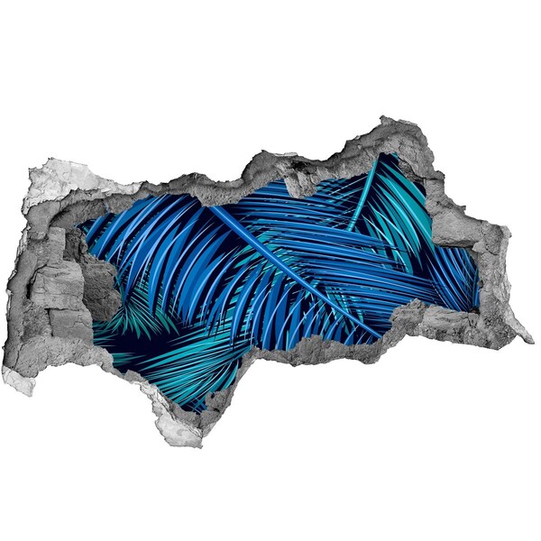 Fali matrica lyuk a falban Trópusi oázis pálmafákkal