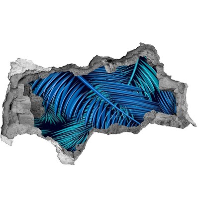 Fali matrica lyuk a falban Trópusi oázis pálmafákkal