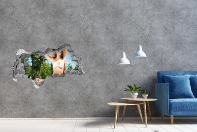 Fali matrica lyuk a falban Karibi nyaralás a napsütésben