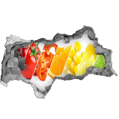 Fali matrica lyuk a falban Gyümölcsparadicsom a fal mögött