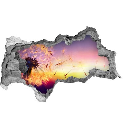 Fali matrica lyuk a falban Virágálmok naplementekor