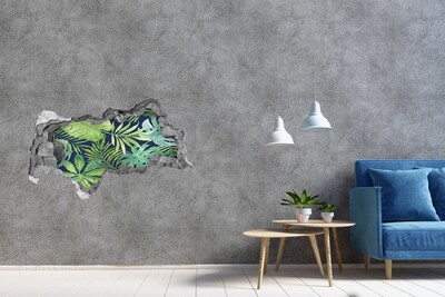 Fali matrica lyuk a falban Trópusi levelek