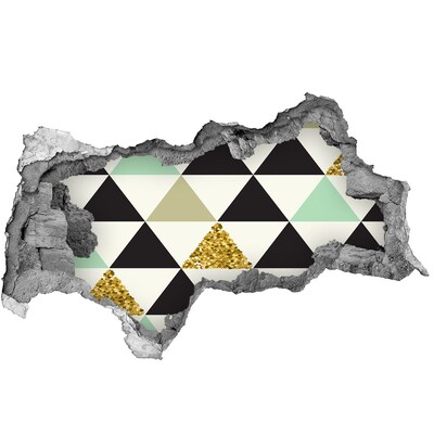 Fali matrica lyuk a falban Geometrikus minták a falon