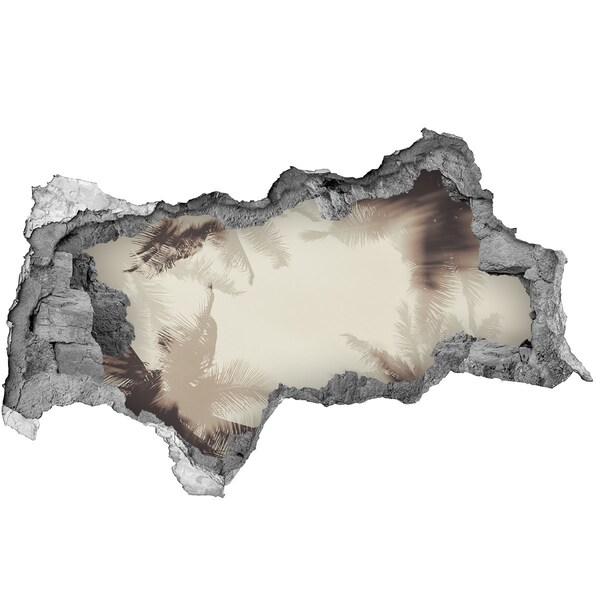 Fali matrica lyuk a falban Trópusi oázis a fal mögött