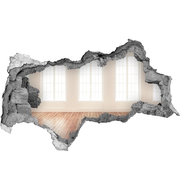 Fali matrica lyuk a falban Belső tér kilátással a napra