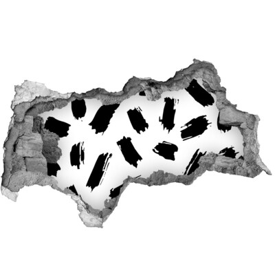 Fali matrica lyuk a falban Egy sérült fal absztrakt csíkokkal