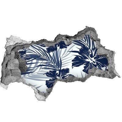 Fali matrica lyuk a falban Trópusi paradicsom virágokkal