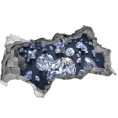 Fali matrica lyuk a falban Fényes gyémántok a falban