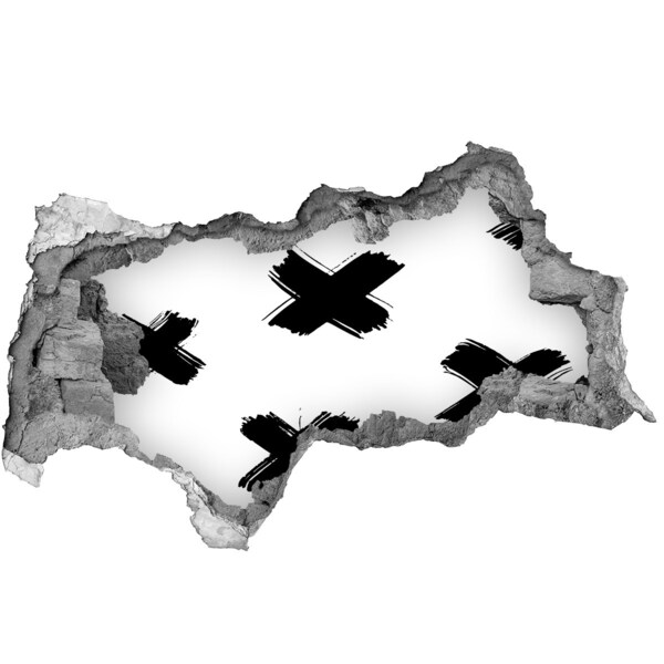 3d fali matrica lyuk a falban Stílusos lyuk a falban