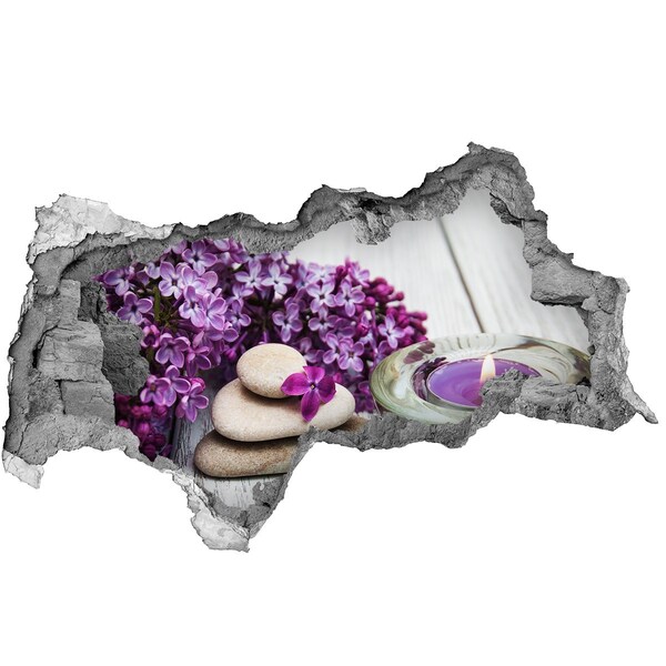 3d fali matrica lyuk a falban A béke virágos oázisa