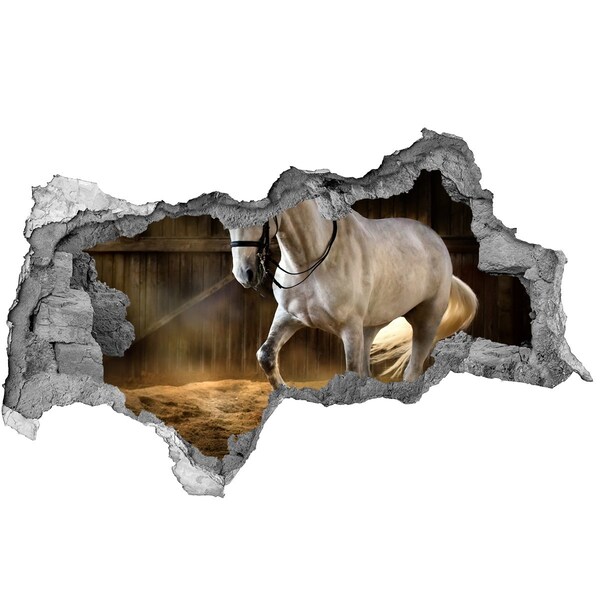 3d fali matrica lyuk a falban Egy ló az istállóban