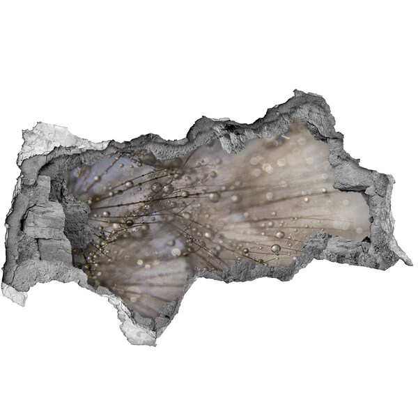 3d fali matrica lyuk a falban Vízcseppek az üvegen