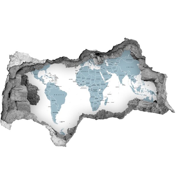 3d fali matrica lyuk a falban Politikai térkép