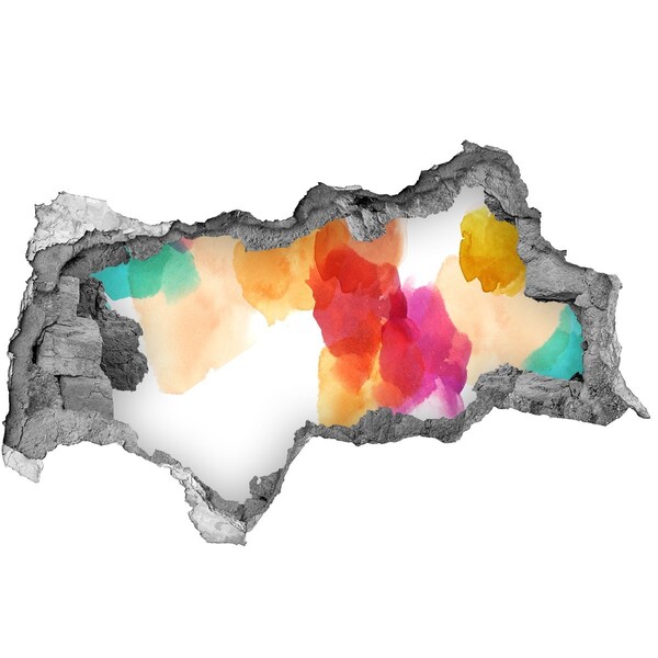 3d fali matrica lyuk a falban Színes lyuk a falban