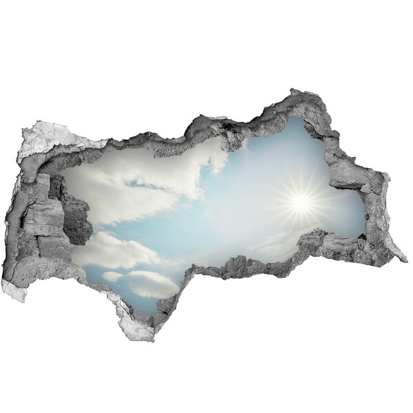 3d fali matrica lyuk a falban Felhők az égen