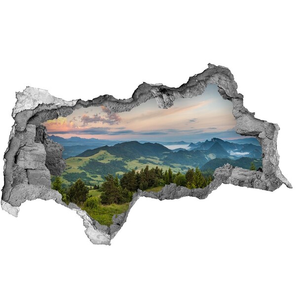 3d fali matrica lyuk a falban Körkép a pieniny
