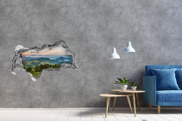 3d fali matrica lyuk a falban Körkép a pieniny
