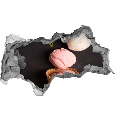 3d fali matrica lyuk a falban Lyuk a falban fagylalt lakoma