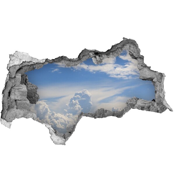 3d fali matrica lyuk a falban Felhők az égen