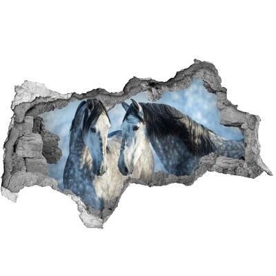 3d fali matrica lyuk a falban Lovak a virtuális térben