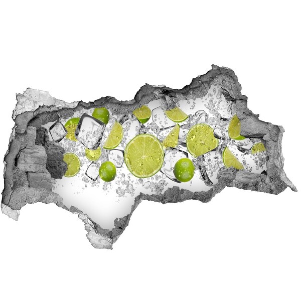 3d fali matrica lyuk a falban Lime jégkocka