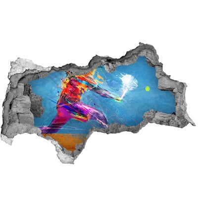 3d fali matrica lyuk a falban Színekben való elmerülés