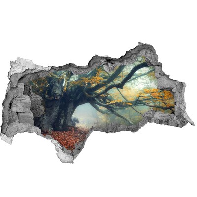 3d fali matrica lyuk a falban Az elvarázsolt erdő őszi köntösében