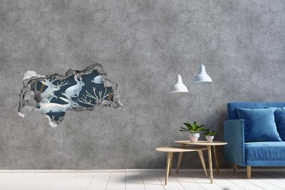 3d fali matrica lyuk a falban Nyuszik a tenger mélyén