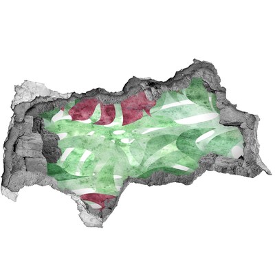 3d fali matrica lyuk a falban Trópusi dzsungel