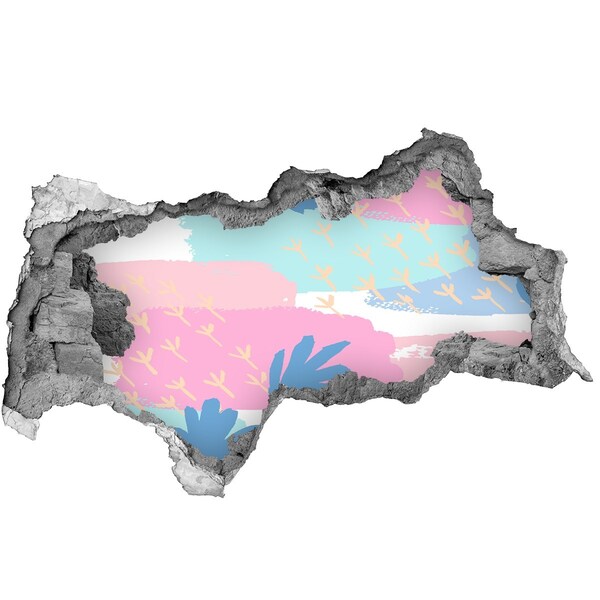 3d fali matrica lyuk a falban Színes, mintás