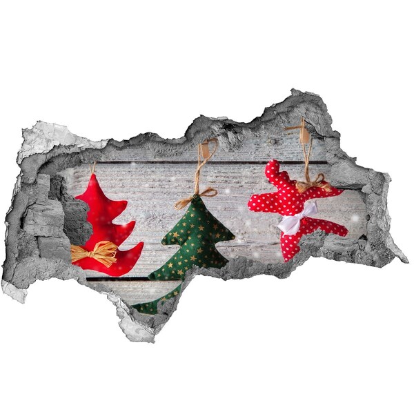 3d fali matrica lyuk a falban Lyuk a falon karácsonyi dekoráció