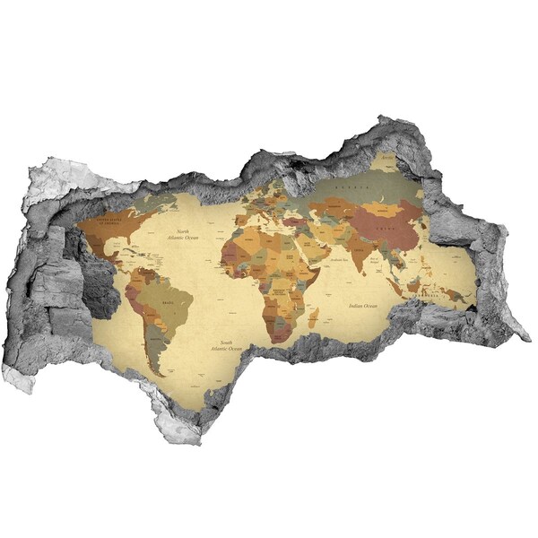 3d fali matrica lyuk a falban Politikai térkép